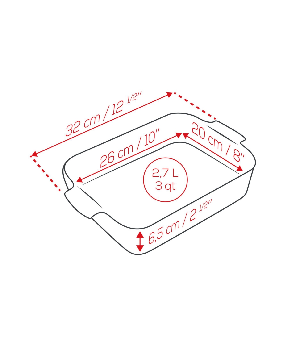 Peugeot Appolia Rectangular Ceramic Baking Dish