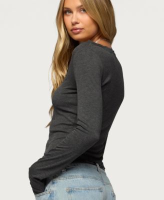 Women's Gayle Lacey Button Up Top