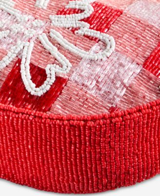 Beaded Half Moon Shoulder Bag