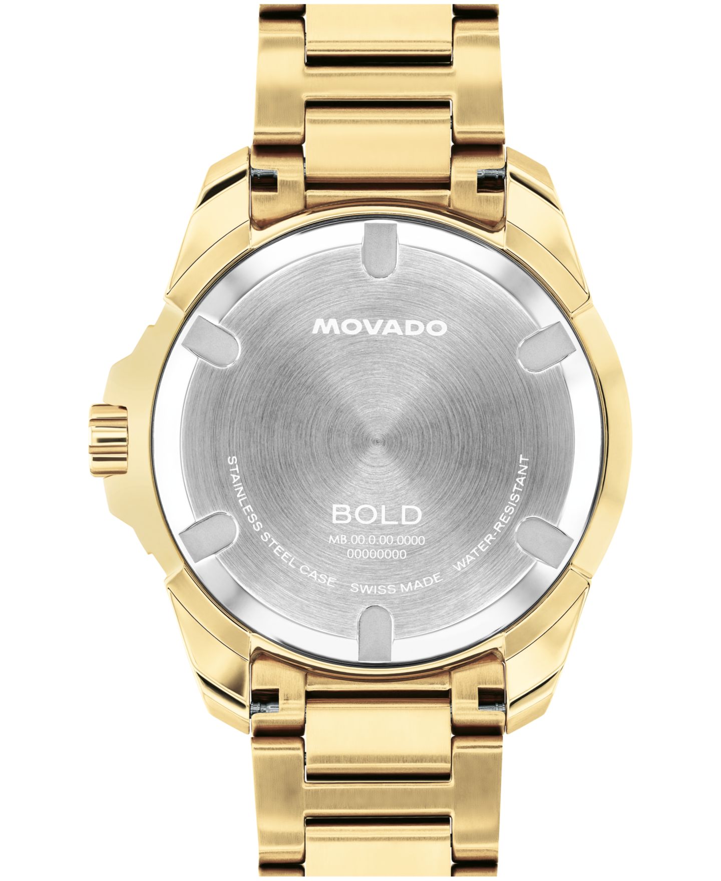 Мужские часы Movado Bold Verso S Swiss Quartz Ionic Plated Light Yellow Gold Steel Watch, 42mm — фото 3
