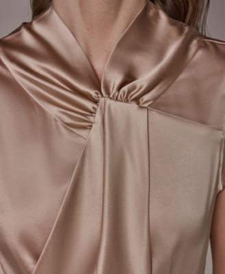 Women's Mock Neck A-Line Dress