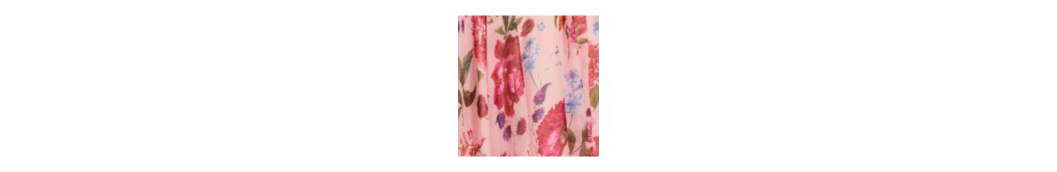 Women's One Shoulder Floral Gown with Side Cutout