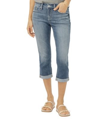 Women's Elyse Mid-Rise Americana Luxe Stretch Capri Jeans