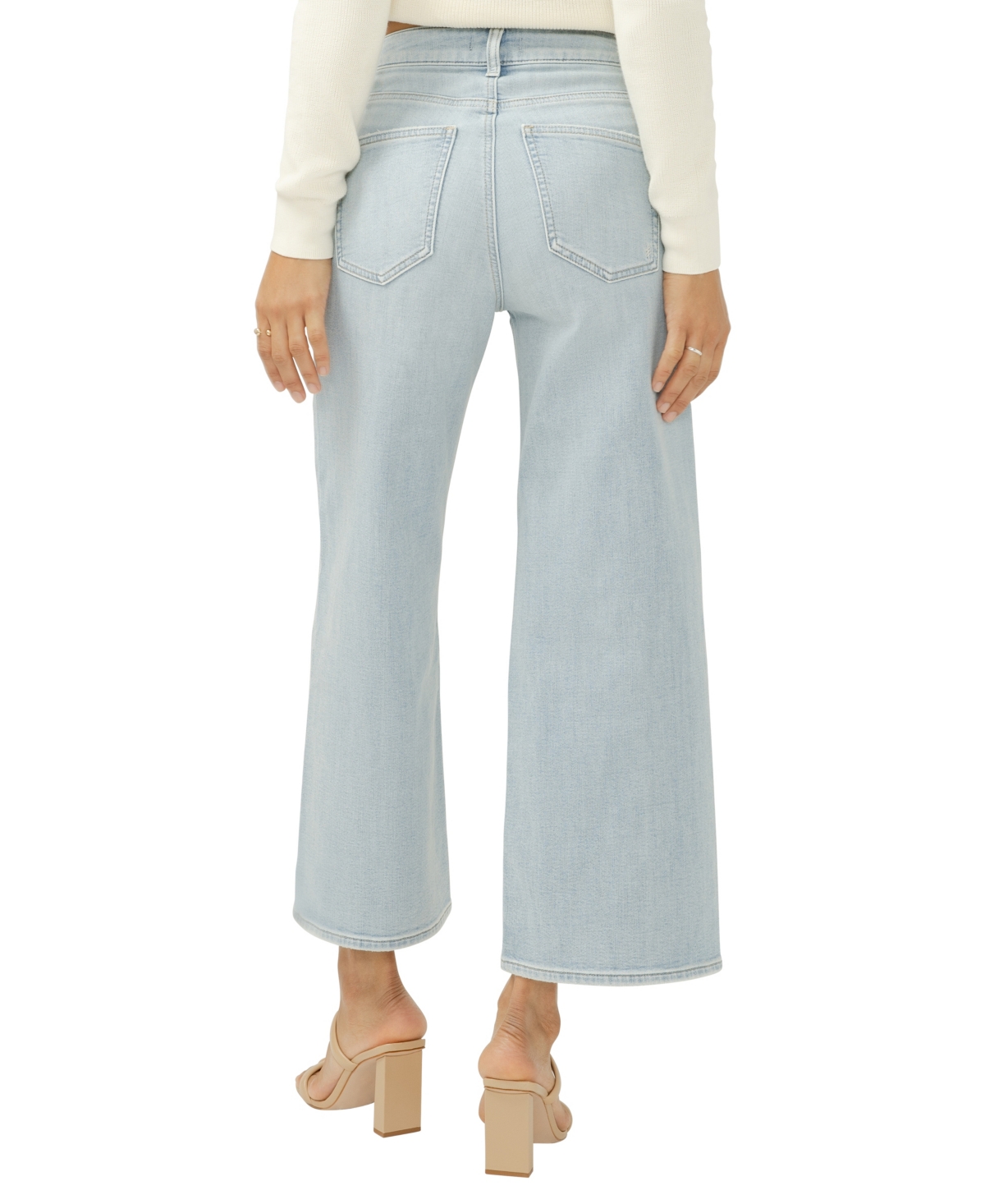 Silver Jeans Co. Women's Avery High Rise Wide Leg Cropped