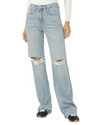 Women's Highly Desirable High-Rise Trouser Leg Jeans