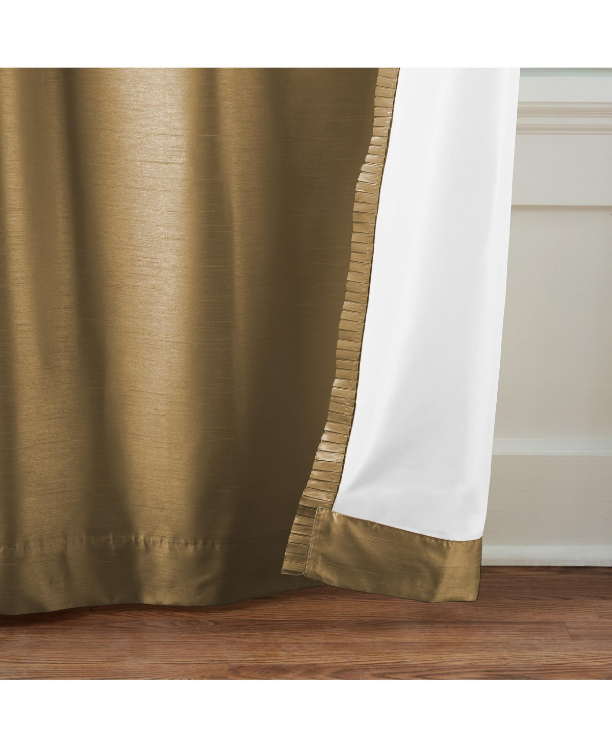 Elrene Home Fashions Versailles Faux Silk Blackout Window Curtain