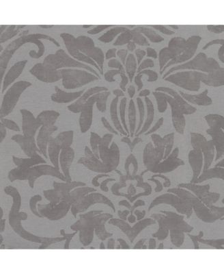 Antonia Damask Print Waterfall Tassel Window Valance