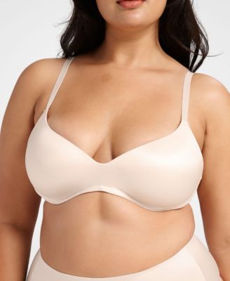 Women's Wireless Support Smooth Satin Luxe Lift Padded Bra