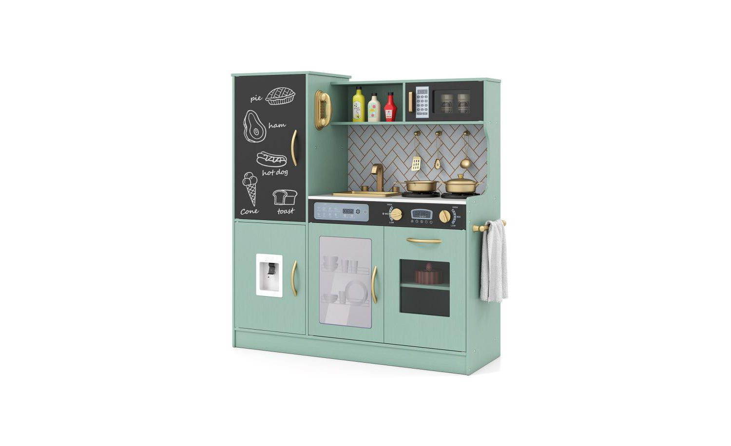 Kids Toy Kitchen Playset with Utensils, Ages 3+