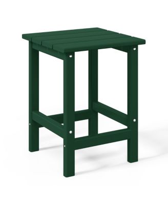 3-Piece Outdoor Patio HDPE Adirondack Chair With Cup Holder and Table Set