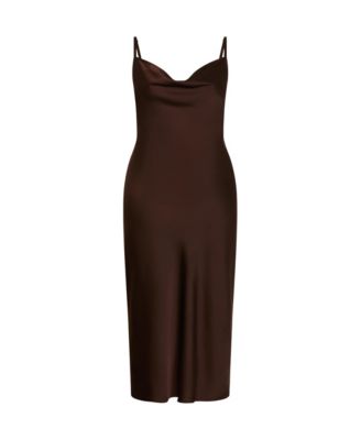 Plus Size Satin Slip Dress
