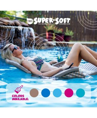 Super Soft Adjustable Pool Lounger Recliner Float, Bahama Blue
