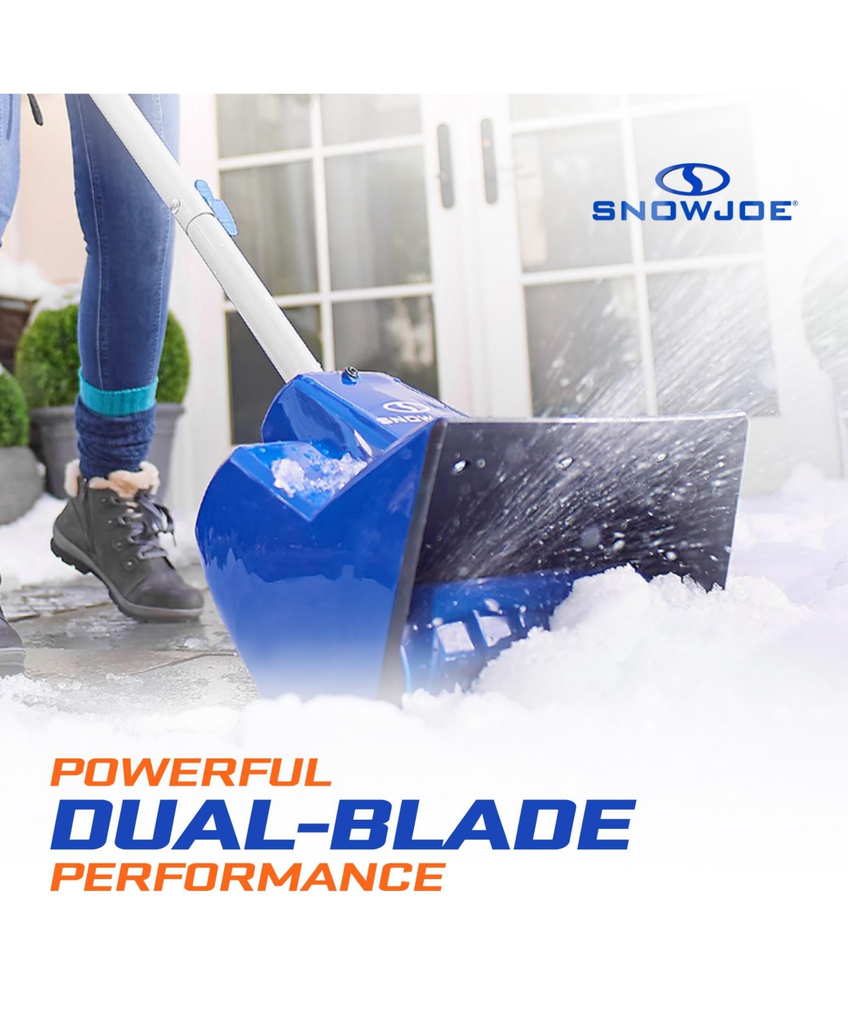 Snow Joe 24V Cordless Snow Shovel Kit for Driveway Winter Snow Removal, 24V-SS11