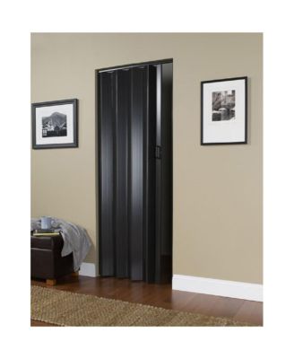 36 x 80 Inch Plaza Espresso Vinyl Accordion Door with Hardware