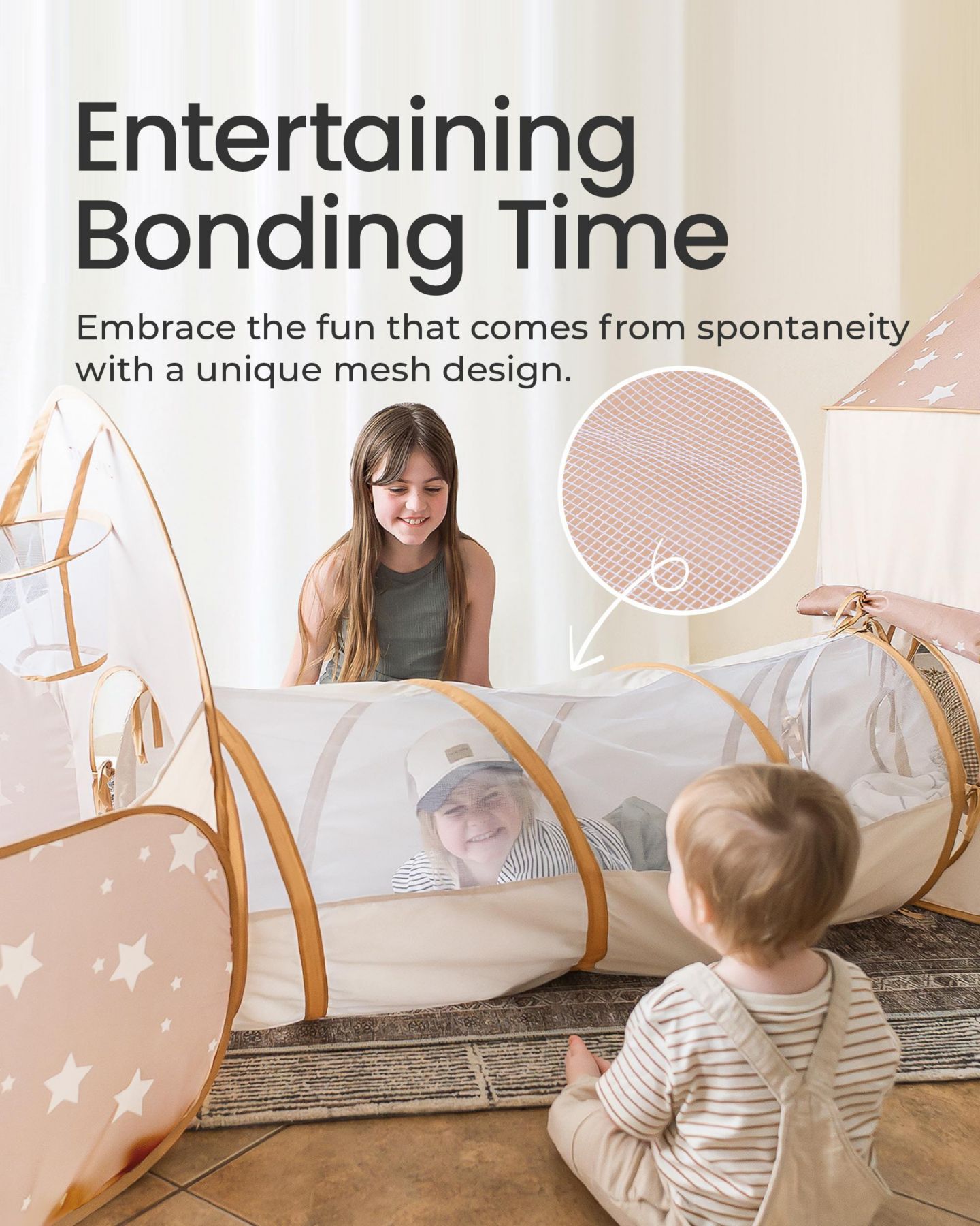 Детская игрушка Tiny Land 5-in-1 Play Tunnel, Ages 3+ — фото 6