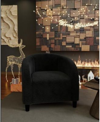 Accent Chair, Boucle Barrel Armchair for Living Room, Bedroom, Reading or Reception Room