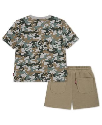 Boys' 2T-7 Graphic T-Shirt and Elastic Shorts, 2-Piece Set