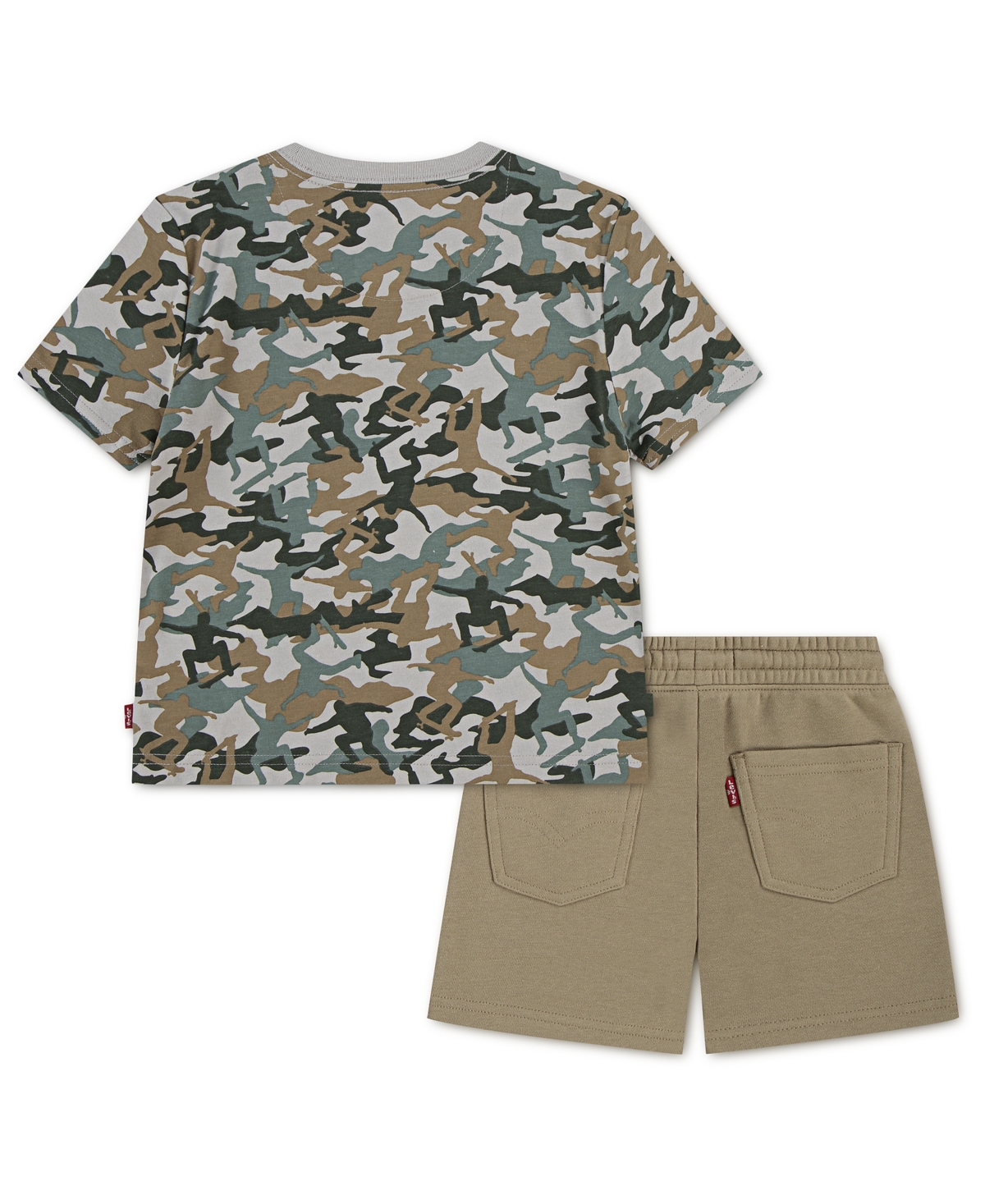 Levi's Boys' 2T-7 Camo Tee & Short Set