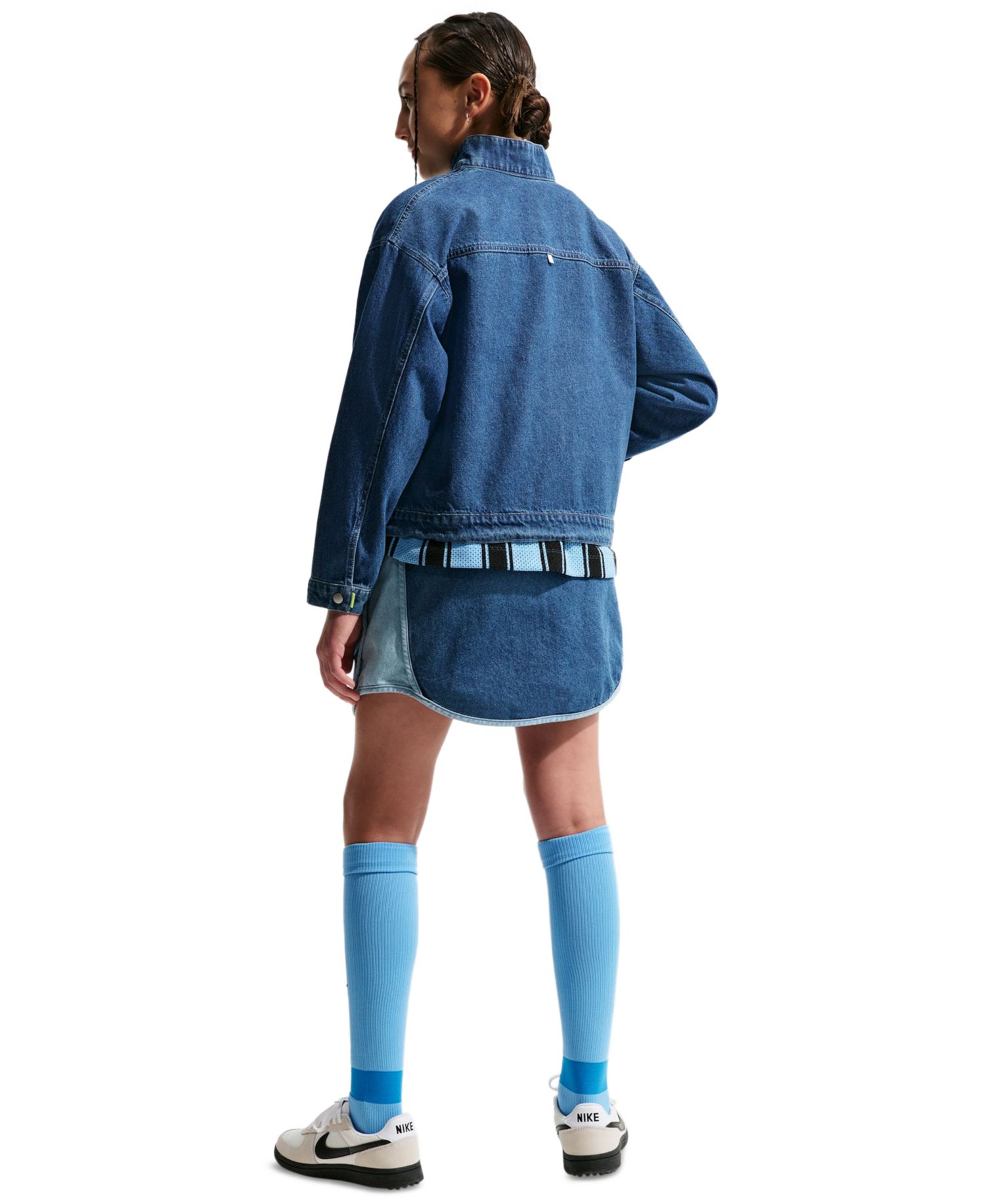 Girls' 7-16 Sportswear Collection Windrunner Oversized Denim Jacket
