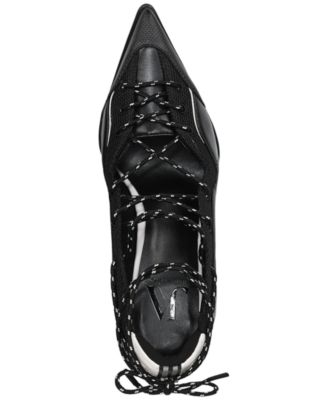 x June Ambrose Women's Zyra Lace-Up Sneaker Pumps 