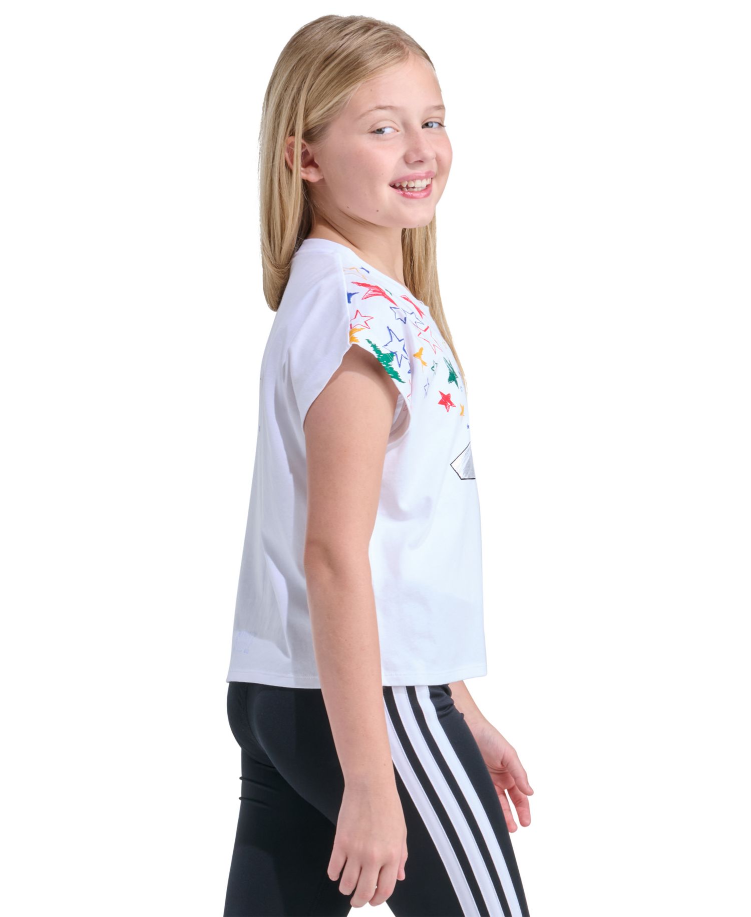 Girls' 8-16 Short-Sleeve Boxy-Fit T-Shirt