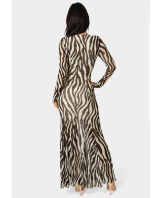 Women's Long Sleeve Powermesh Dress