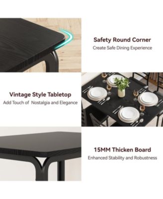 Dining Table for 2 Small Table and Chairs Set of 2 Dinette Set for 2 Square Dinner Table Set 3 Piece Kitchen and Dining Room Sets.