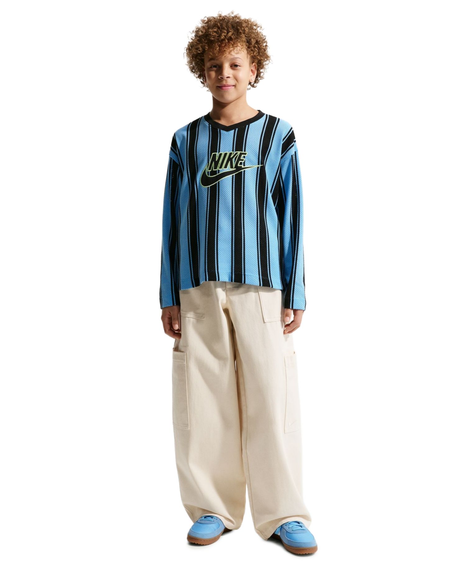 Boys' 8-20 Striped Long-Sleeve Jersey Top