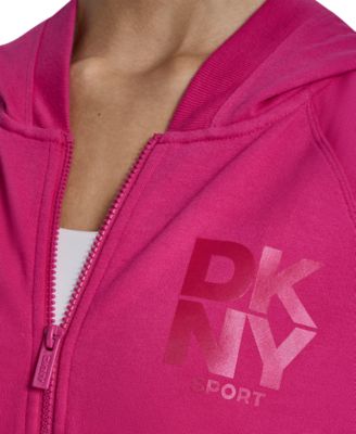 Women's Stacked Satin Logo Full-Zip Hoodie