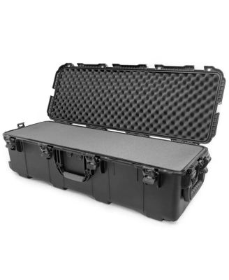988 Wheeled Waterproof Case with Foam Insert for Equipment Storage, Black