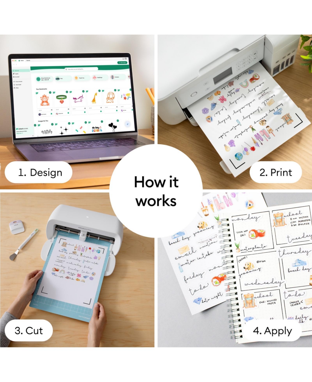 Cricut 8.5" x 11" White Printable Vinyl Sheets 25 Count