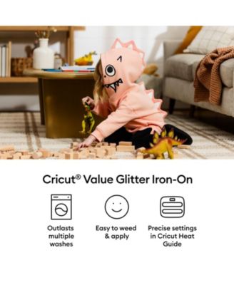 Glitter Value Iron-on Heat Transfer Vinyl - 10 in x 8 ft