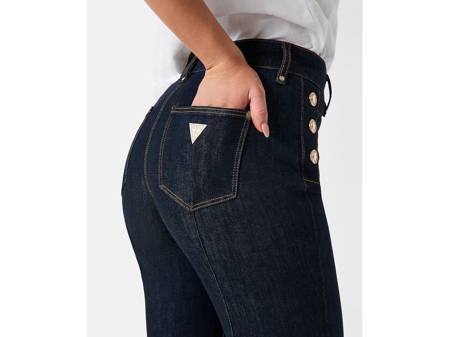 Женские джинсы GUESS New Faye High-Rise Bootcut, цвет: Be Fine — фото 9