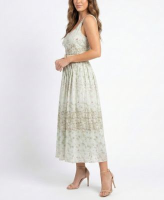 Petite Scoop Neck Belted Dress