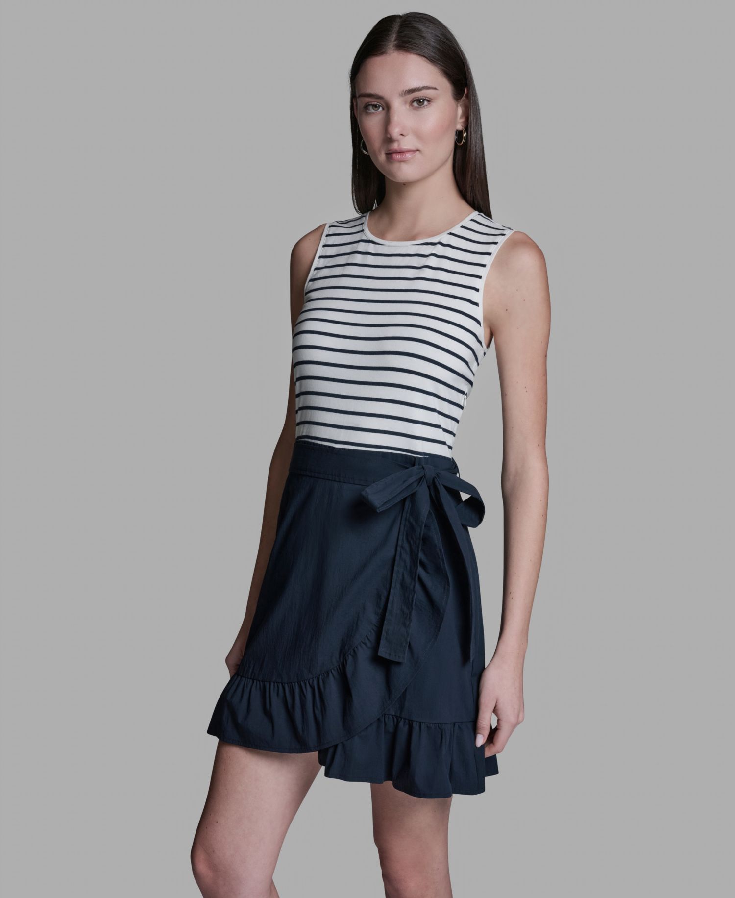 Women's Crewneck Sleeveless Dress