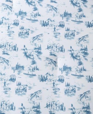 Fish Town Toile Reversible 3-Pc. Comforter Set, Full/Queen