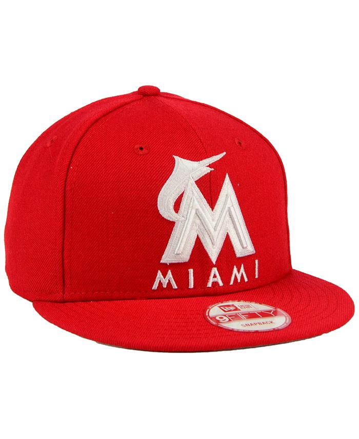 New Era Miami Marlins C-Dub 9FIFTY Snapback Cap - Macy's