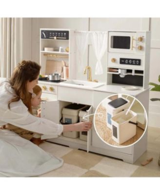 Play Kitchen with Running Water - Iconic Aqua Kitchen in Cream