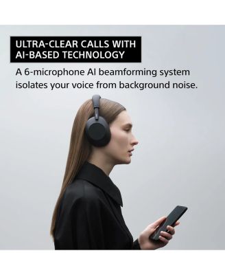 WH-1000XM6-BLACK Wireless Noise Cancelling Headphones with a 2 Year Amber Protection Plan (2025)