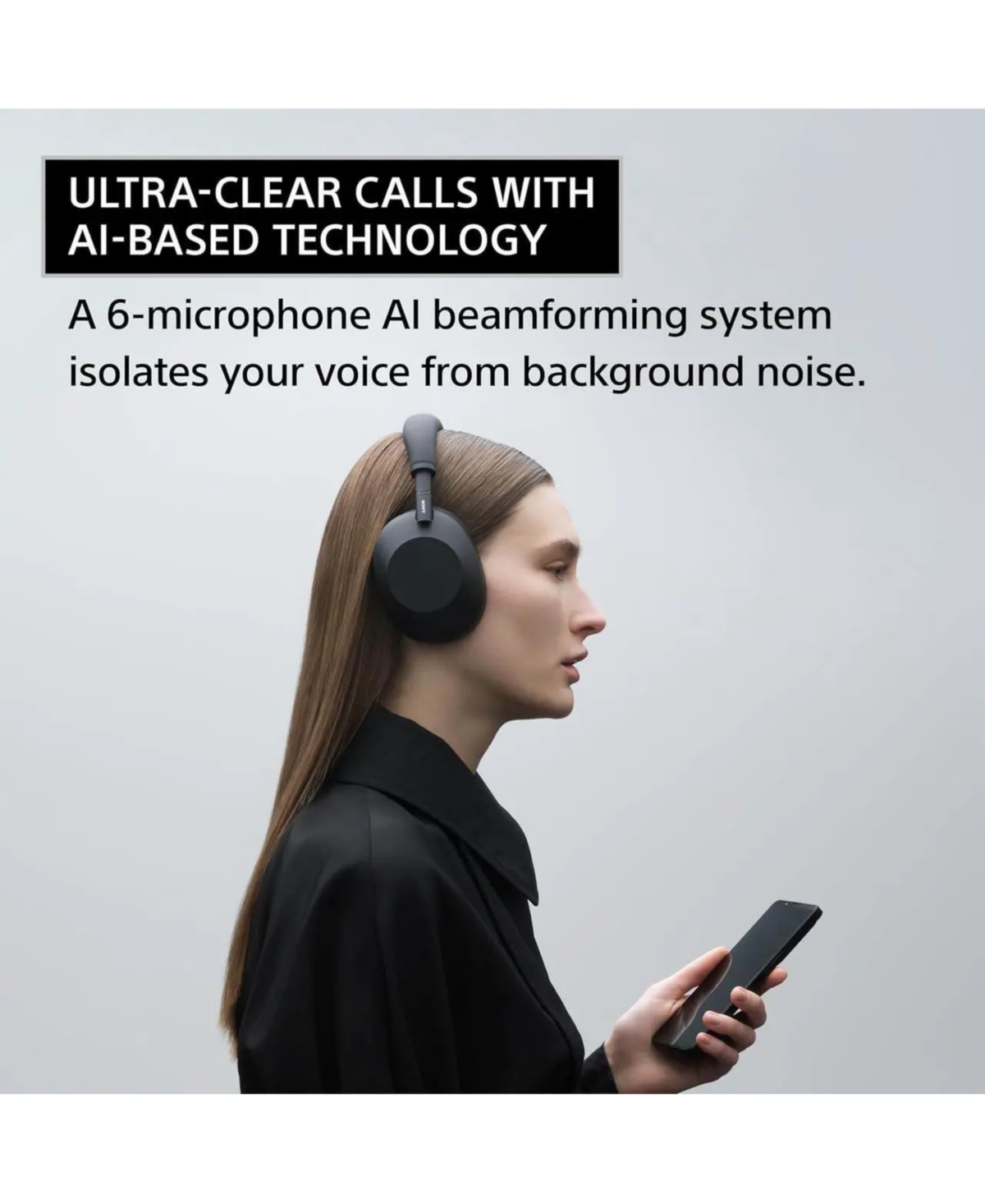 Sony Wh-1000XM6-black Wireless Noise Cancelling Headphones with a 2 Year Amber Protection Plan (2025)