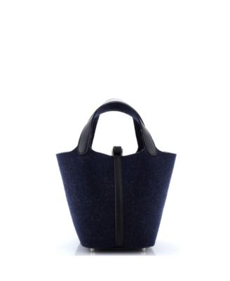 PM Picotin Lock Bag Felt with Leather