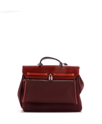 39 Herbag Zip Leather and Toile