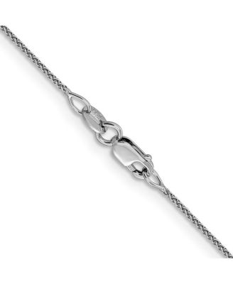 Solid 18k Gold Italian Sparkle-Cut 1mm Spiga Chain Necklace