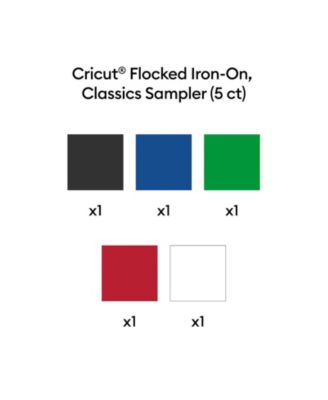 Flocked Iron-On, Classics Sampler - 12 in x 12 in (5 ct)