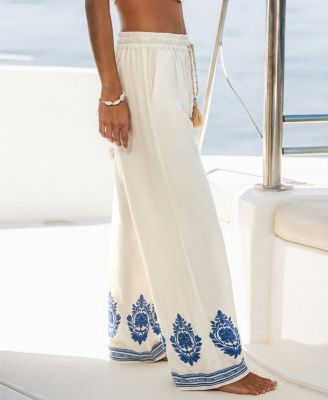 Women's Wide Leg Pull-On Long Pants