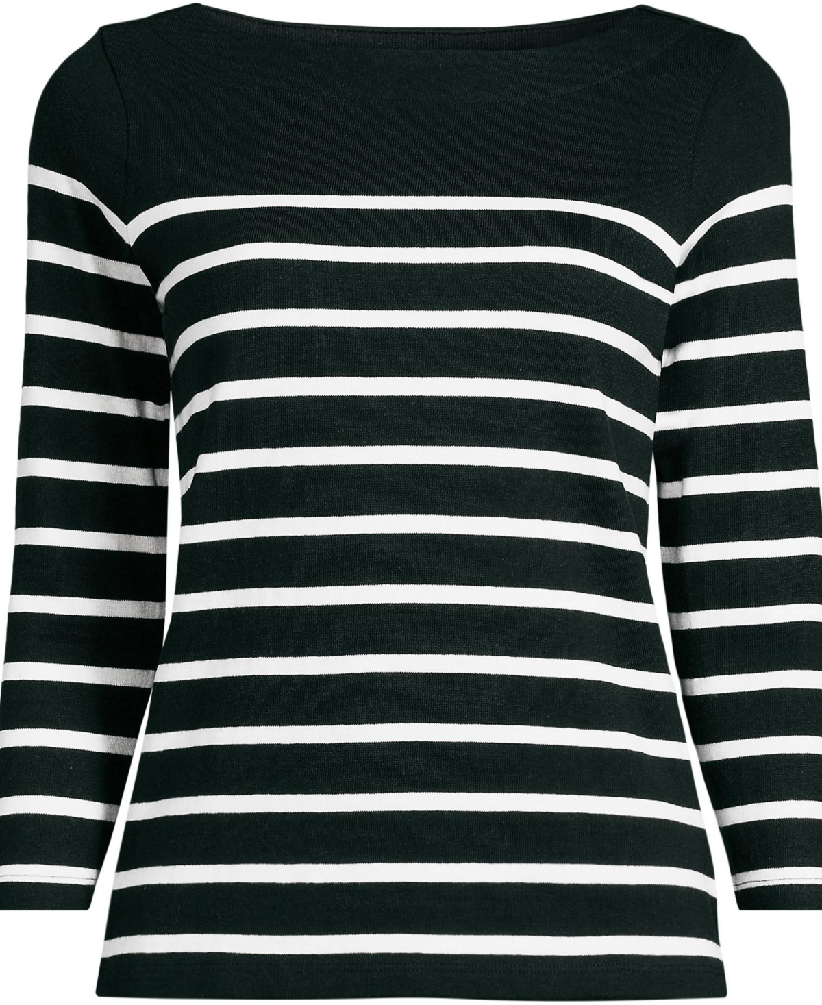 Lands' End Women's Mariner Jersey Boatneck Top