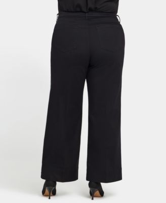 Plus Size Teresa Wide-Leg Ankle Hem Jeans