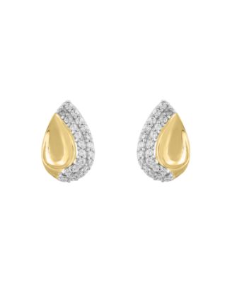 Diamond Earrings (1/10 ct. t.w.) in 10k Yellow Gold 