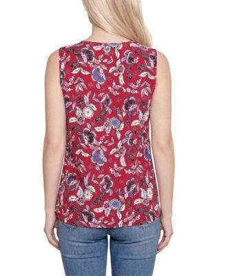 Petite Sleeveless Knit V-Neck Top