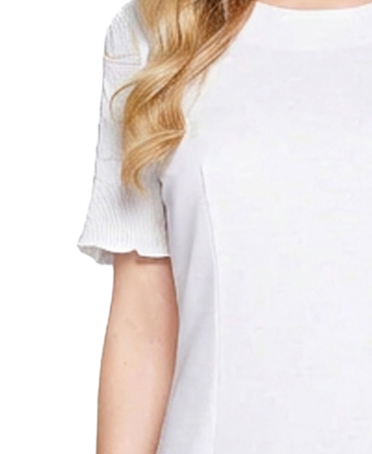 Ny Collection Petite Pleated Short-Sleeve Dress